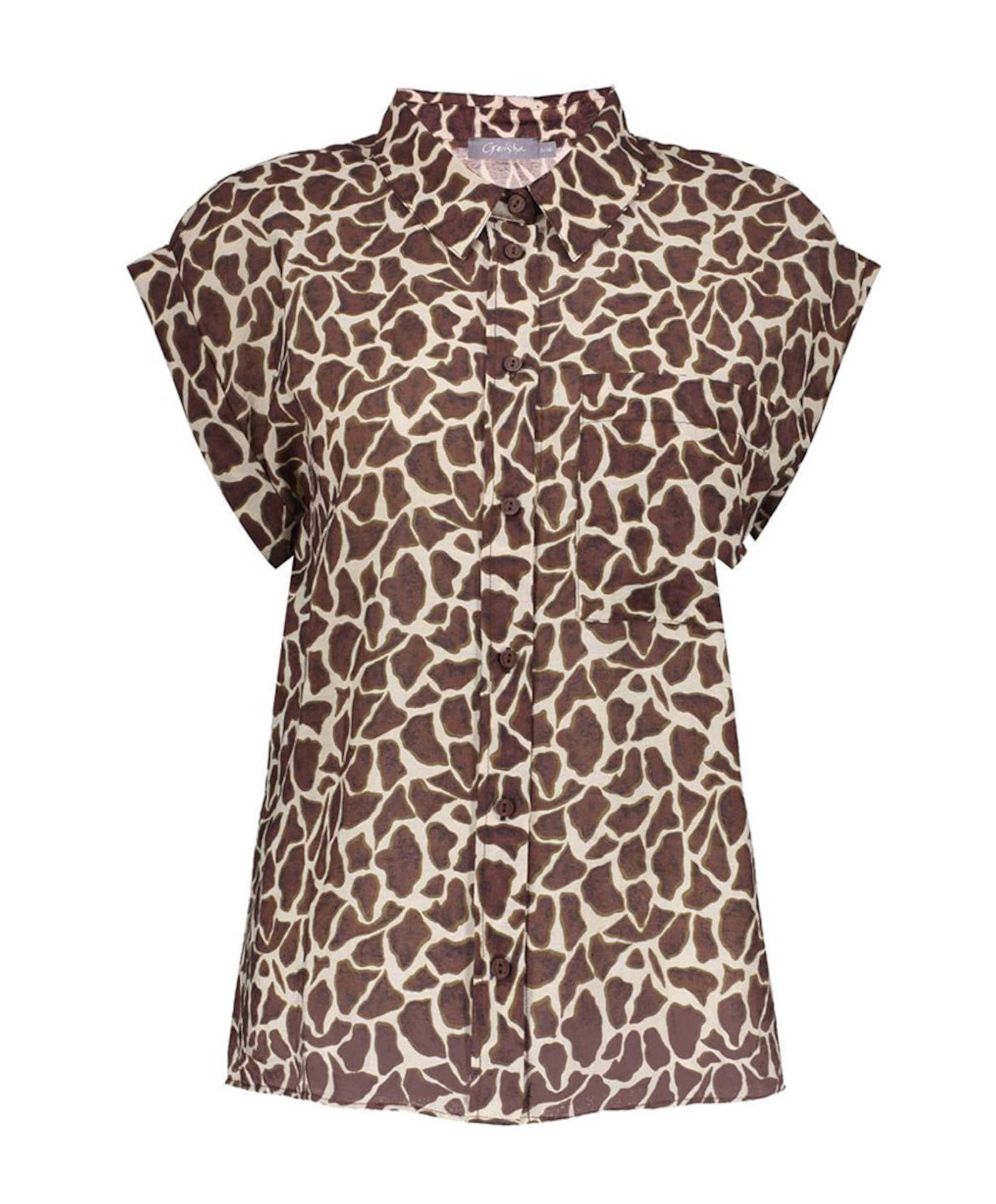 Dames blouse bruin