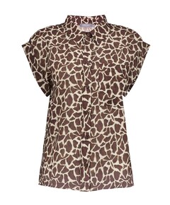 Dames blouse bruin