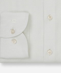 Heren overhemd lange mouw groen