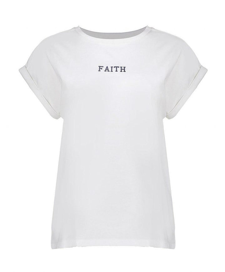 Dames t-shirt ecru