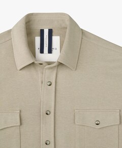 Heren overshirt beige