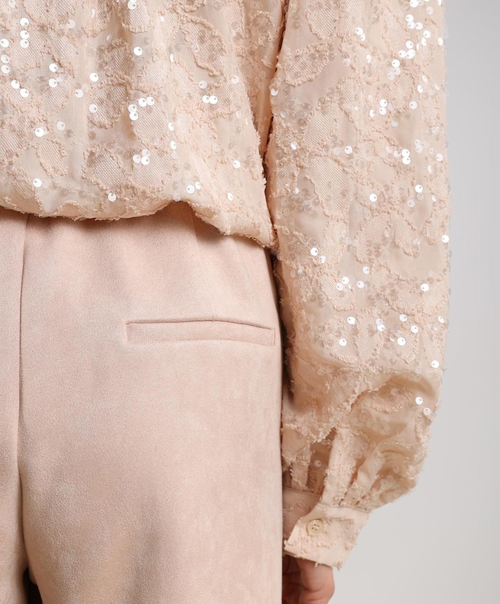 Jill Suedine broek roze