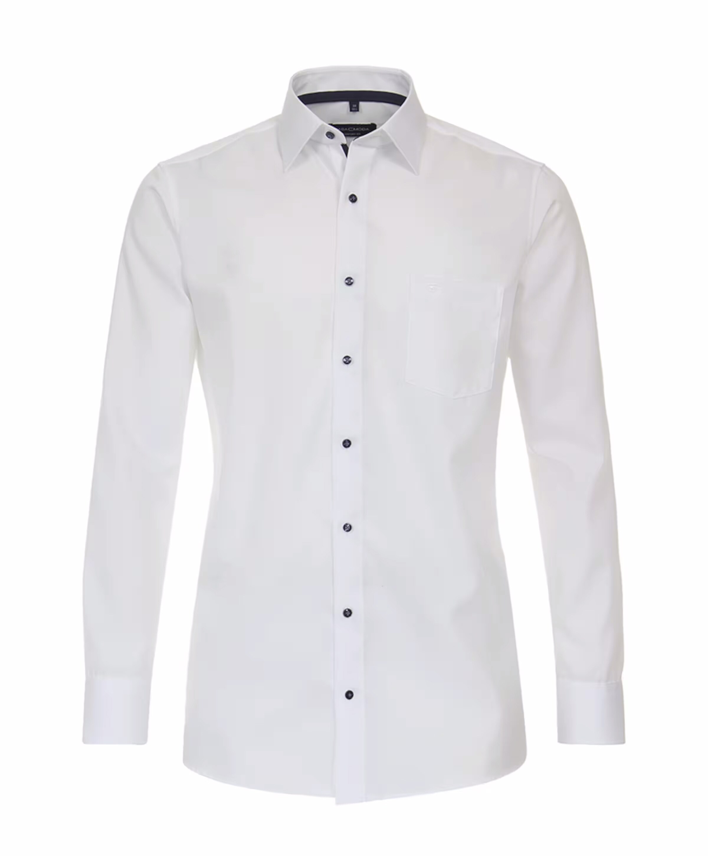 Heren overhemd lange mouw wit
