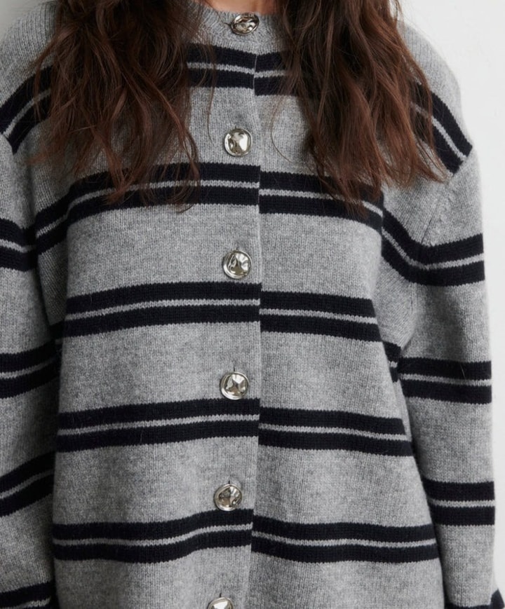 Dames vest grijs