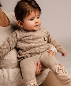 Meisjes vest beige