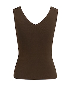 Dames top bruin