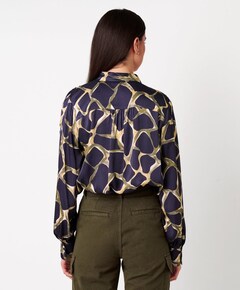 Dames blouse blauw