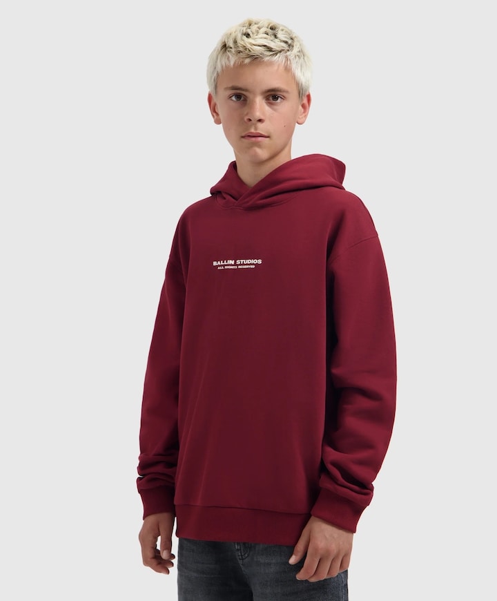 Jongens hoodie bordeaux