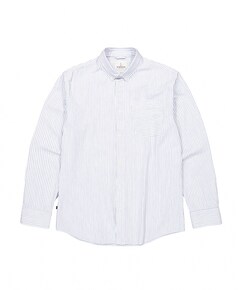 Heren overhemd lange mouw blauw