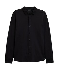 Heren overhemd lange mouw zwart