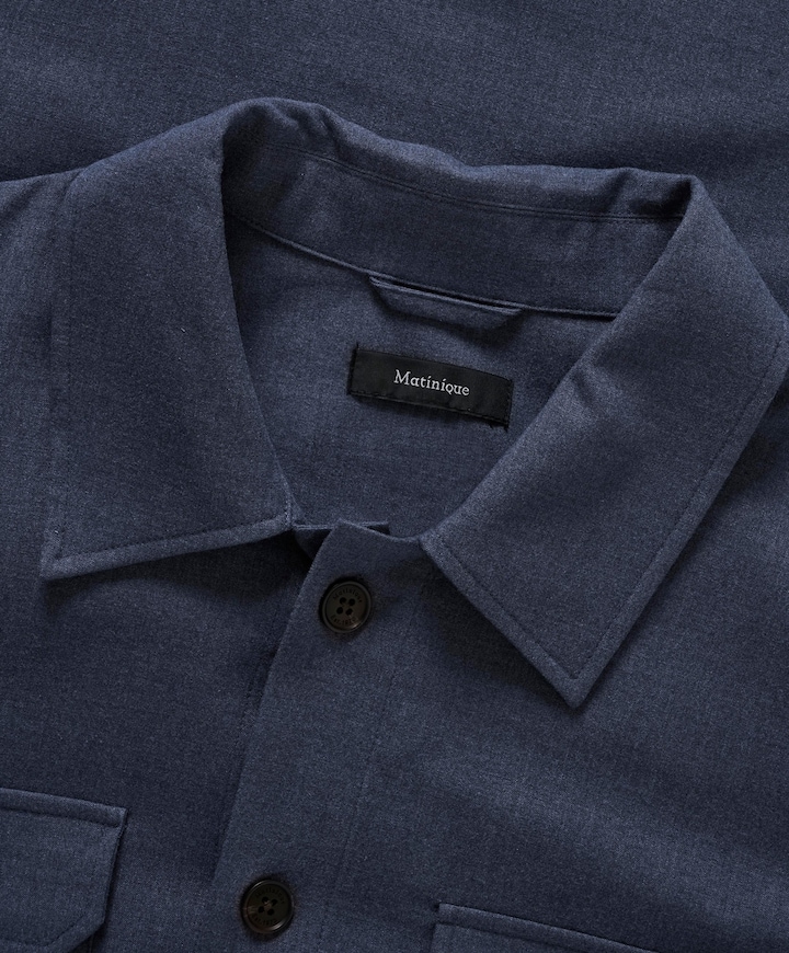 Heren overshirt blauw