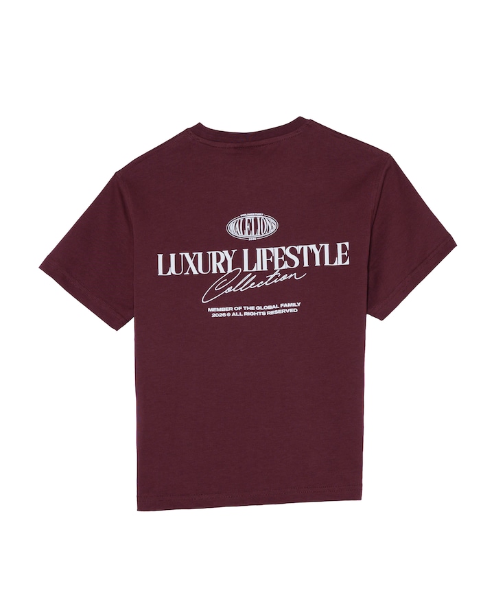 Jongens T-shirt bordeaux