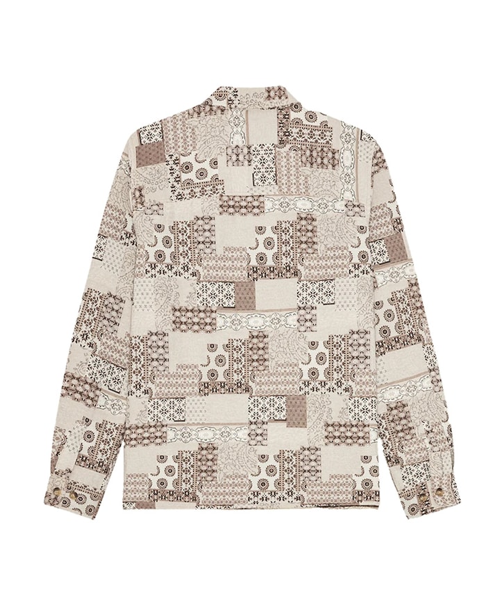 Heren overshirt beige