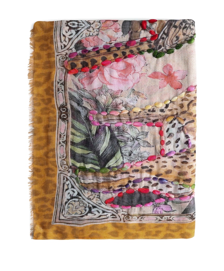 Dames sjaal multicolor