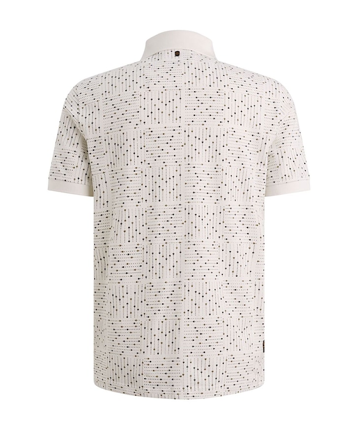 Heren polo ecru