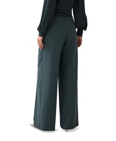 Wide legs foam uni dames broek groen