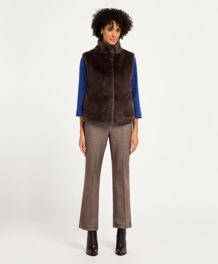 Dames bodywarmer bruin