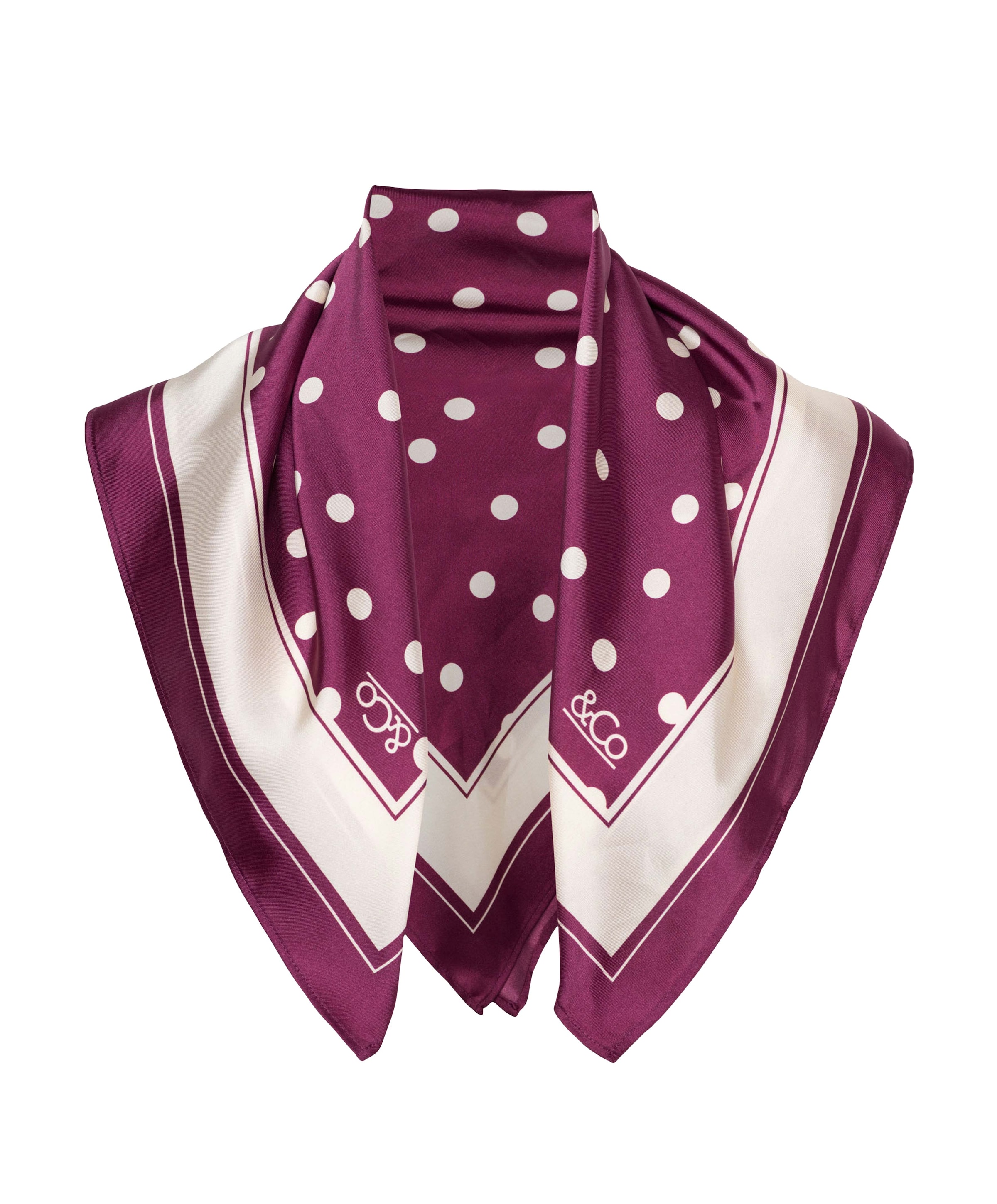 Dames sjaal bordeaux