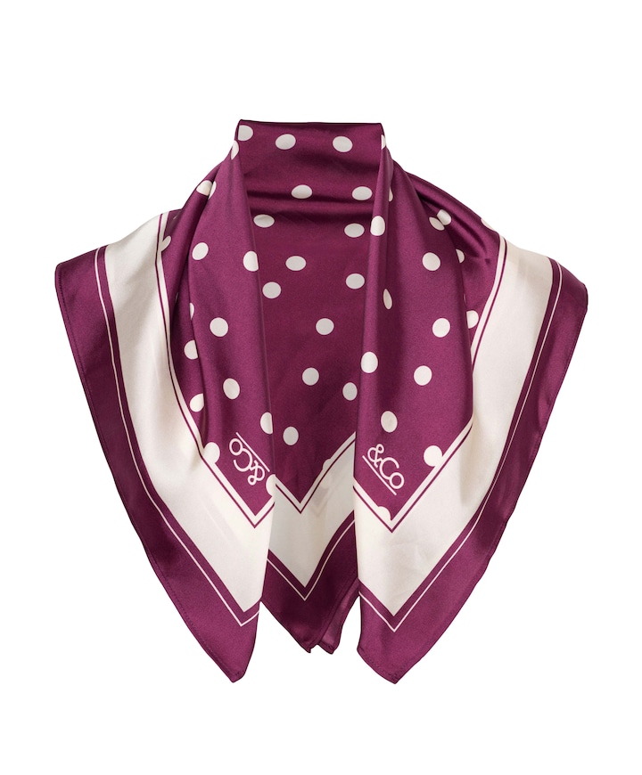 Dames sjaal bordeaux