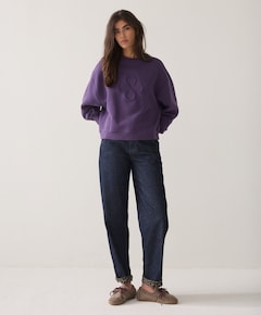 Dames sweater paars