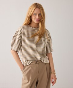 Dames T-shirt beige