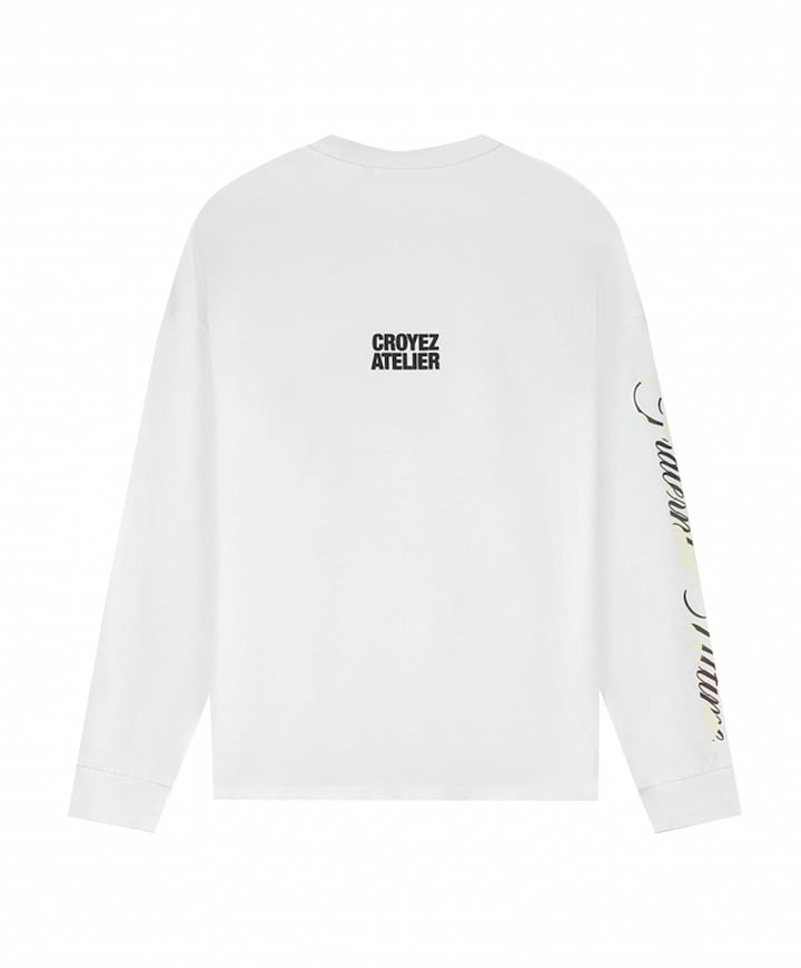 Heren longsleeve wit