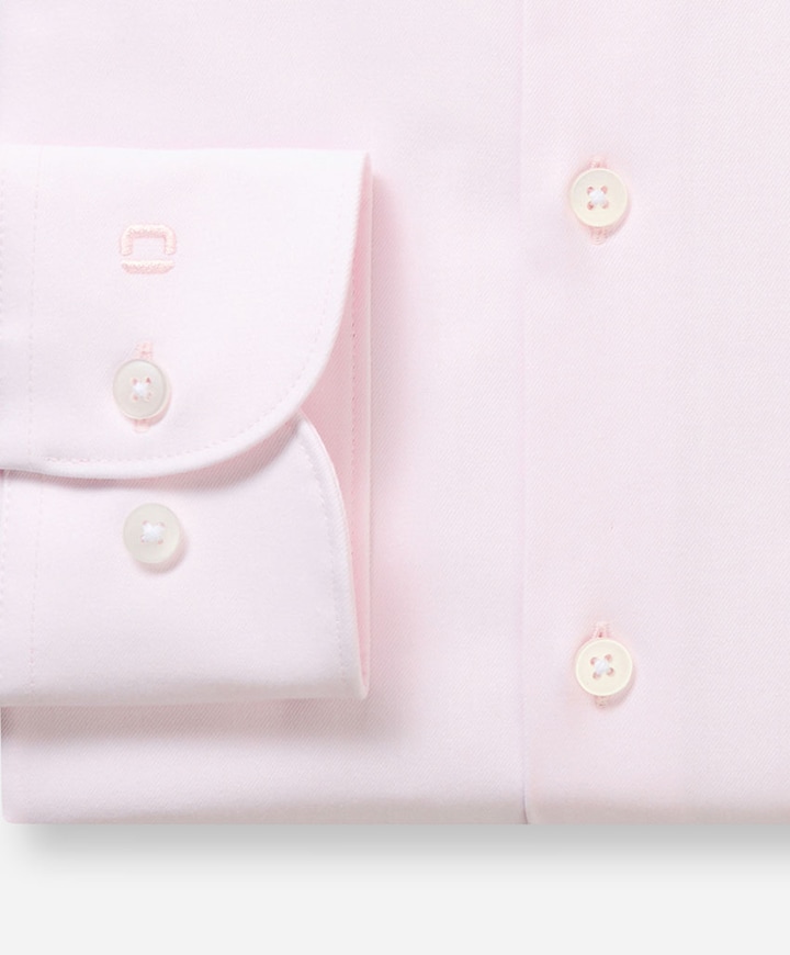 Heren overhemd lange mouw roze