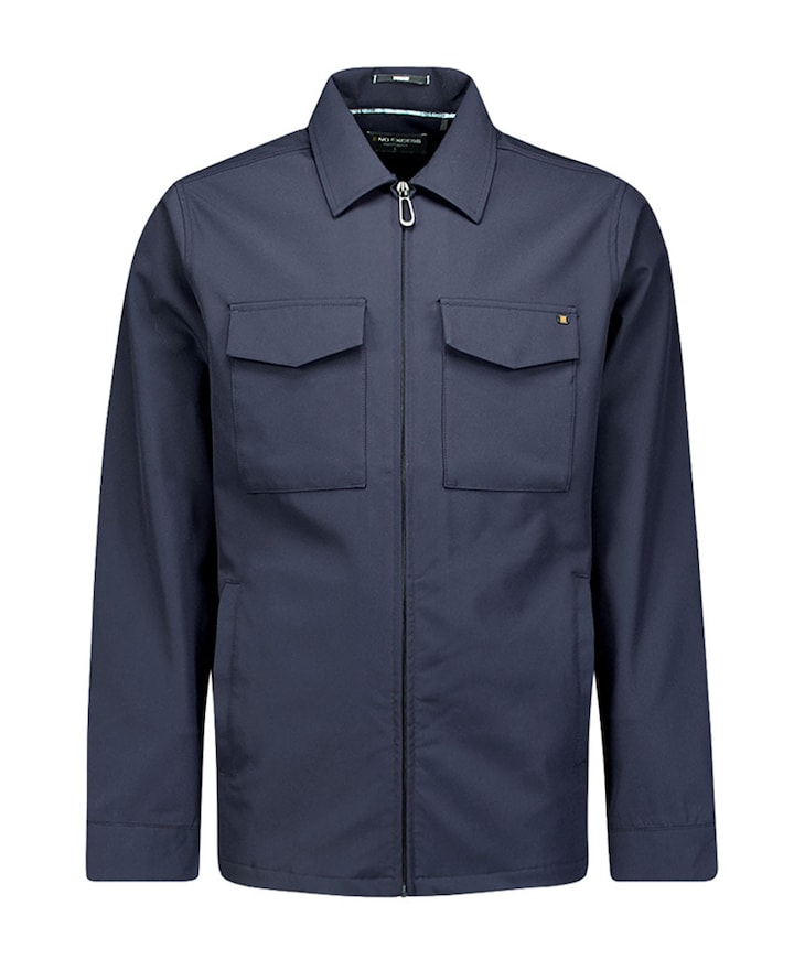 Heren overshirt blauw