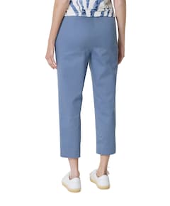 dames capri broek blauw