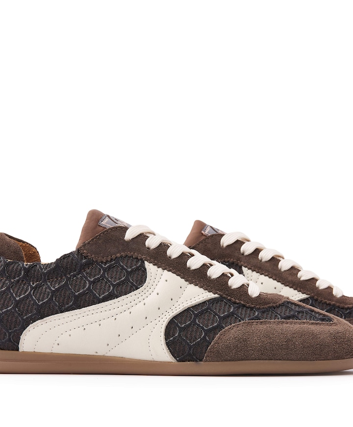 June Haylee dames sneakers bruin