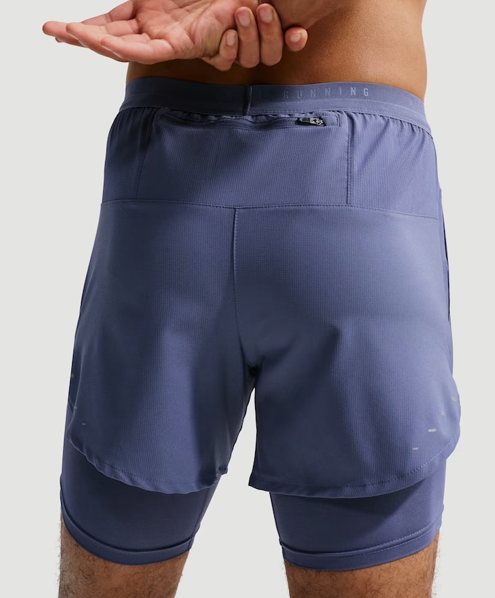 M Nk Df Stride 5in Hybrid Shrt (con heren shorts blauw
