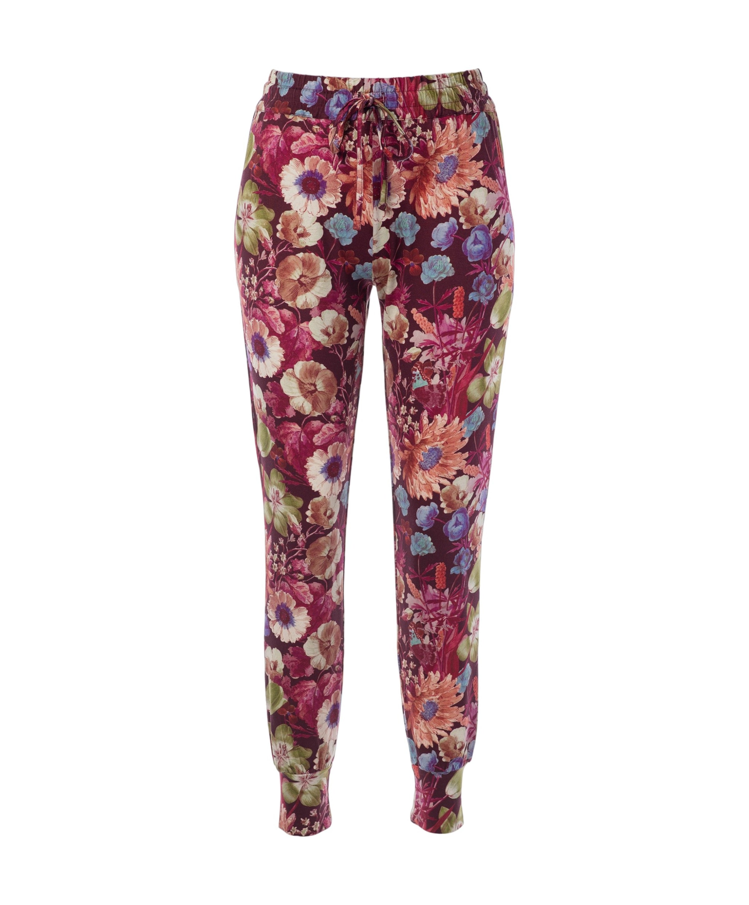 Dames pyjamabroek bordeaux