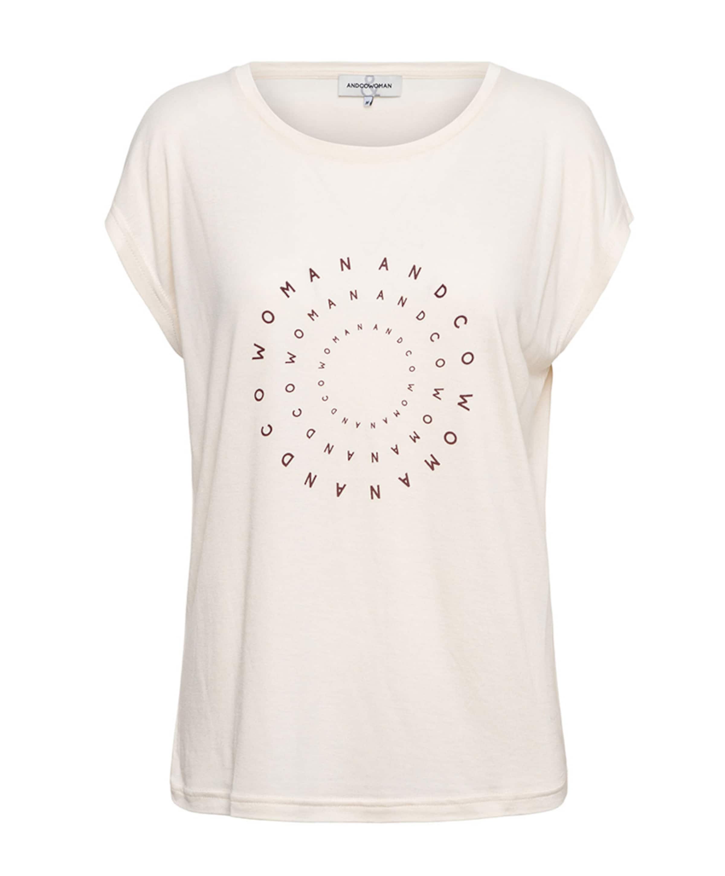 Dames t-shirt beige