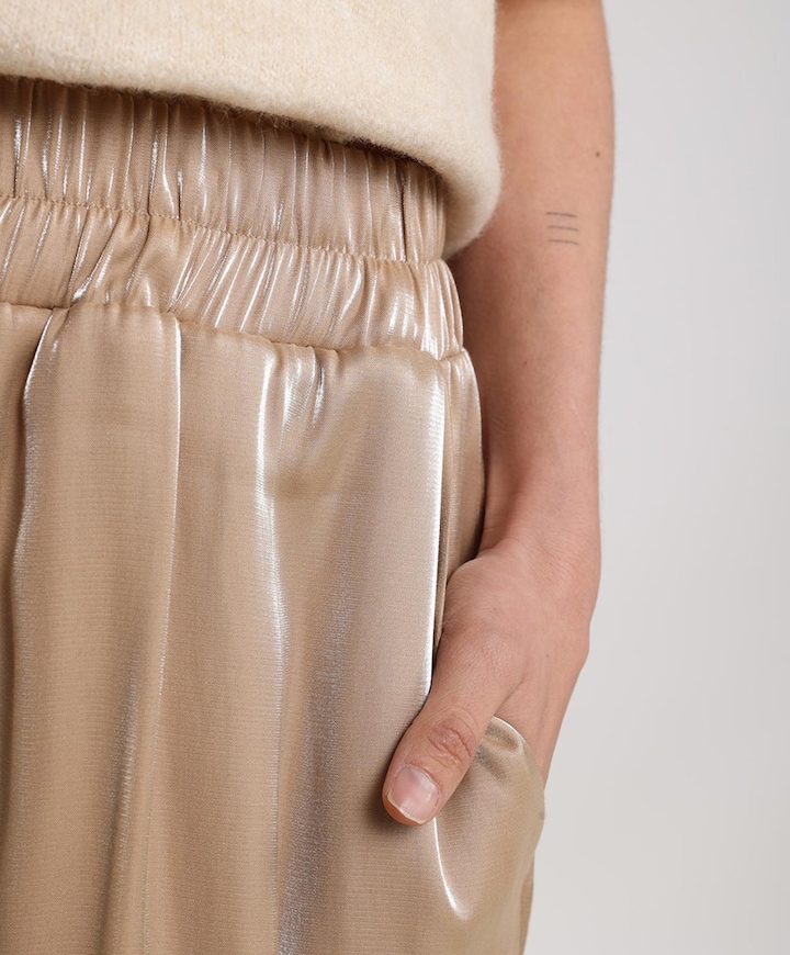 Doorty Shiny broek beige