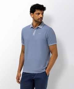 Heren polo blauw