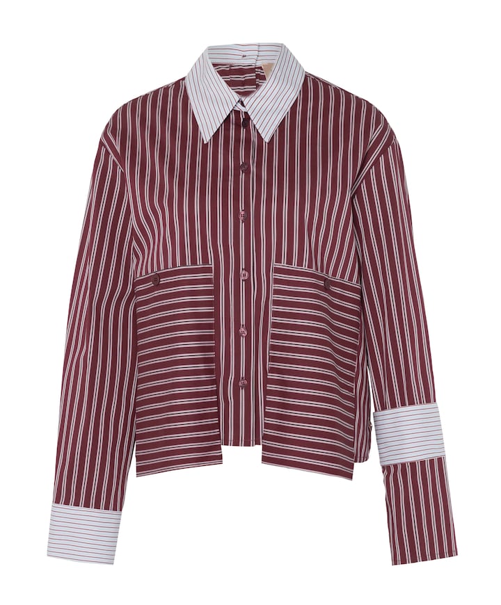 Dames blouse bordeaux