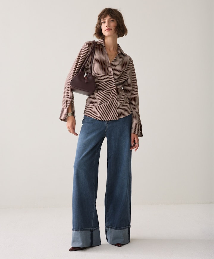 Dames blouse bordeaux
