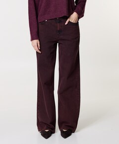 Nuit wide leg jeans bordeaux