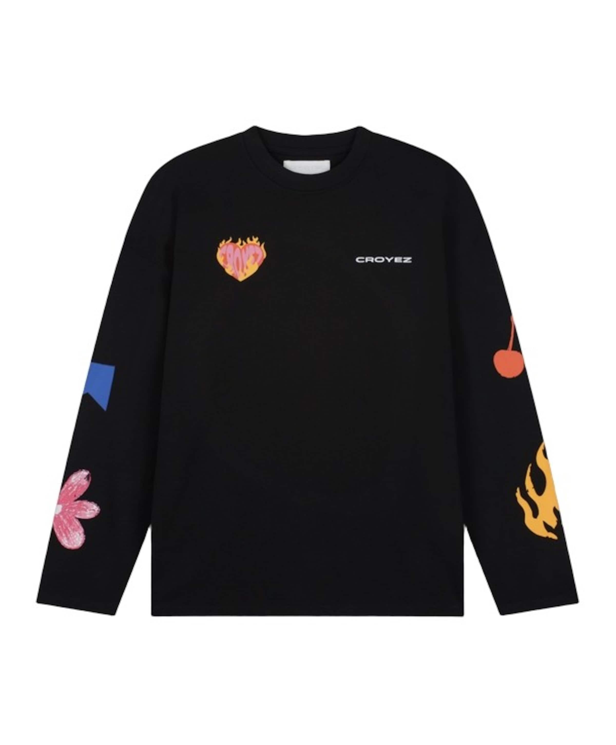 Heren longsleeve zwart