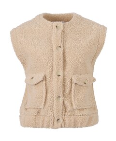 Dames gilet beige