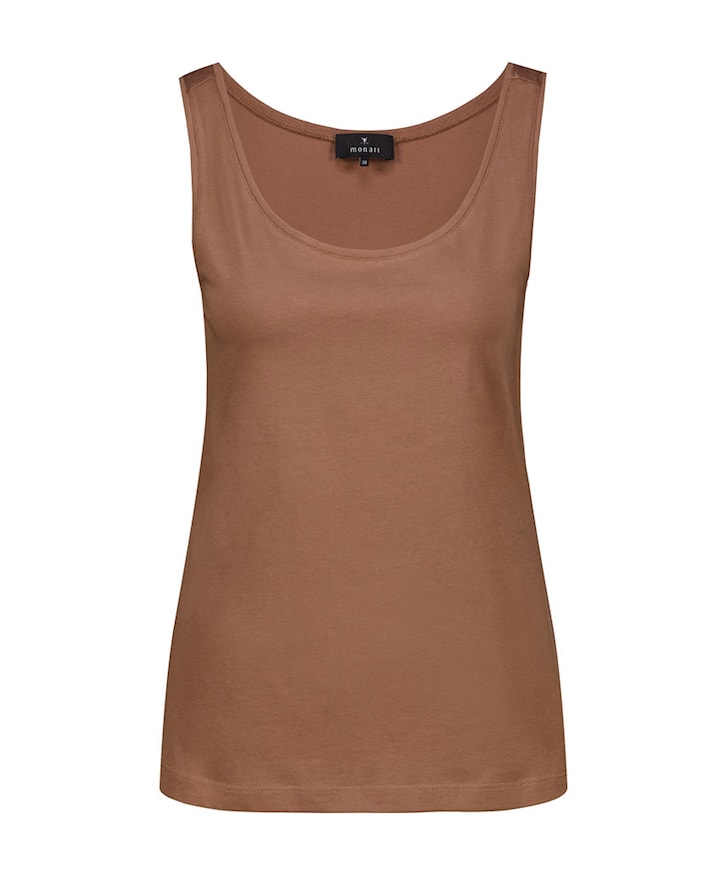 Dames top bruin
