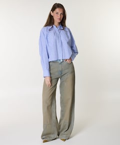 Celeste Patch Vintage Tall Jeans dames jeans beige
