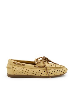 dames loafers geel