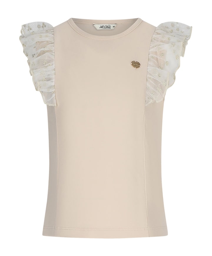 Meisjes t-shirt beige