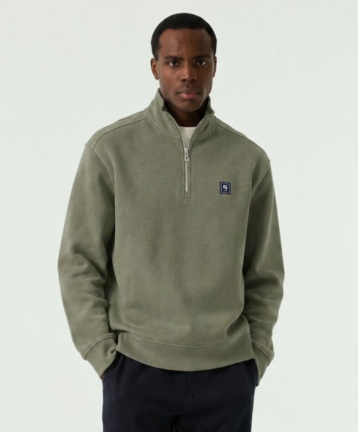 Heren sweater groen
