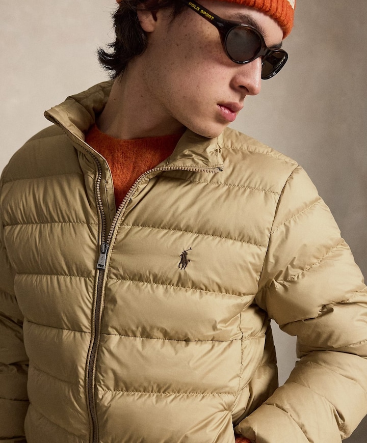 Heren jas beige