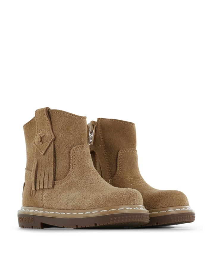 meisjes enkellaarzen beige