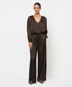 Dames blouse bruin