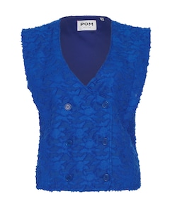 Dames gilet blauw