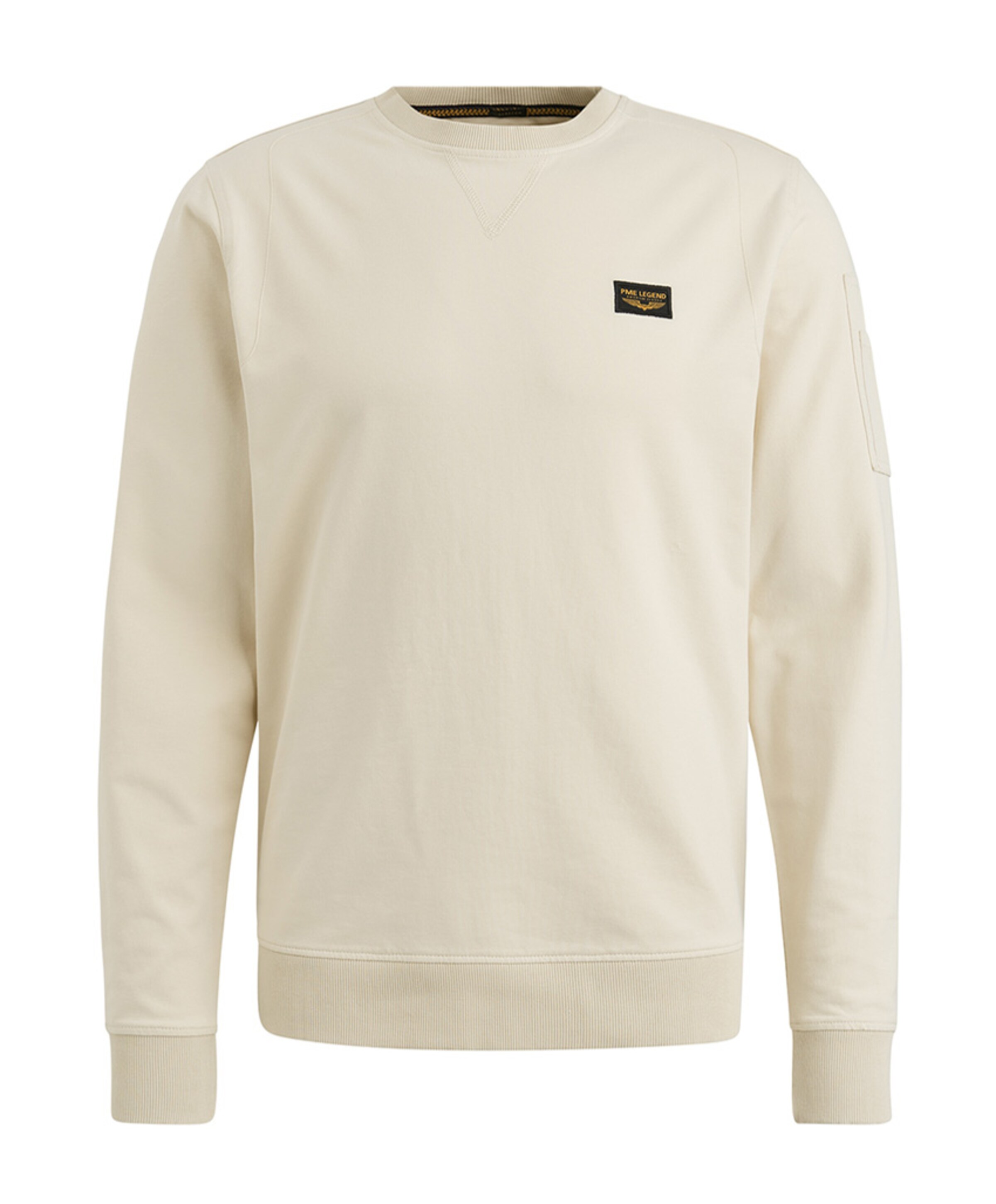 Heren longsleeve ecru